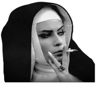 😎 suora, fumare, sigaretta, religione, controverso whatsapp sticker