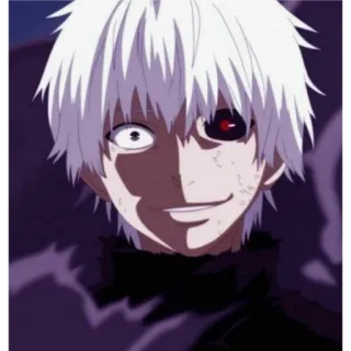 😈 Ken Kaneki Tokyo Ghoul 动漫, 东京食尸鬼, 金木研, 喰种, 黑暗, 漫画 telegram sticker