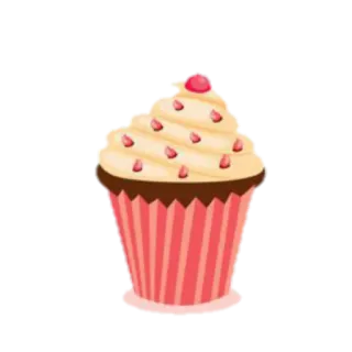 🧁 cupcake, postre, dulce, comida, antojo, panadería, glaseado telegram sticker