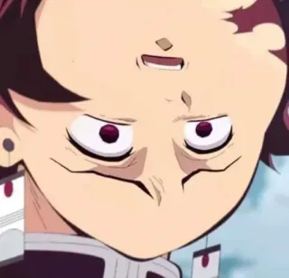 🙃 Tanjiro Kamado Demon Slayer anime, demon slayer, tanjiro, funny, cartoon, manga whatsapp sticker