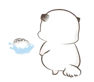 🙁 animale, gatto, cartone animato, adesivo, bianco, disegno telegram sticker