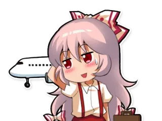 ✈ Anime, Cartoon, Flugzeug, Reisen, Süß, Flughafen telegram sticker