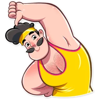 Aerobic Bob telegram stickers