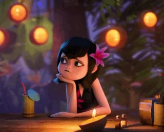 🕷 Mavis Dracula Hotel Transylvania mavis, hotel transsilvanien, cartoon, vampir, gelangweilt, traurig telegram sticker