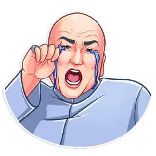 😭 khóc, đàn ông, cảm xúc, buồn, nhãn dán, hoạt hình telegram sticker