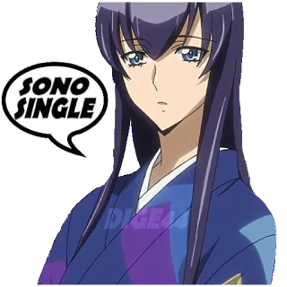 🤵 SONO SINGLE anime, gái, độc thân, Ý, chân dung telegram sticker