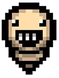🐛 Pixel art, Cráneo, Videojuego, Retro telegram sticker