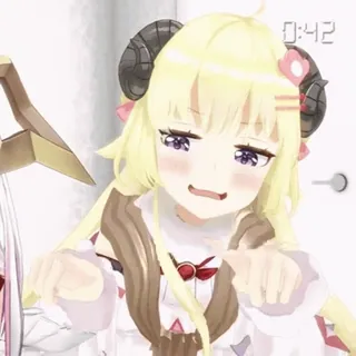 👈 Watame Anime, Oveja, Vtuber, Hololive, Watame telegram sticker
