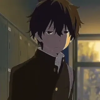 🪃 Anime, Escuela, Chico, Personaje, Estudiante, Retrato whatsapp sticker