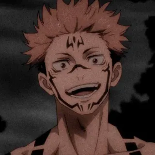 😆 Ryomen Sukuna Jujutsu Kaisen アニメ, マンガ, 呪い, 悪魔, 宿儺 telegram sticker