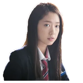 😟 femme, fille, uniforme scolaire, asiatique, portrait, coréenne, actrice, étudiante telegram sticker