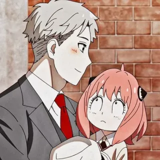 🧐 Anya Forger Spy × Family Anime, Desenho animado, Pai, Filha, Família, Espião, Spy Family whatsapp sticker