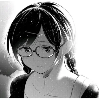 😩 Ragazza anime, Manga, Donna, Occhiali, Ritratto telegram sticker