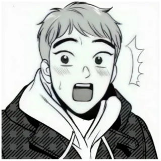 🙀 anime, manga, boy, cartoon, character telegram sticker