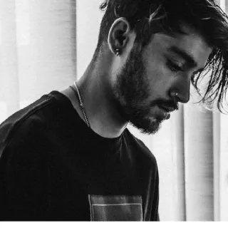 😪 Zayn Malik zayn malik, singer, celebrity, portrait, black and white, model telegram sticker