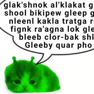 ❇️ glak'shnok al'klakat g
shool bikipew gleep g
nleenl kakla tratga r
fignk ra'agna lok gle
bleeb clor-bak shl
Gleeby quar pho telegram sticker