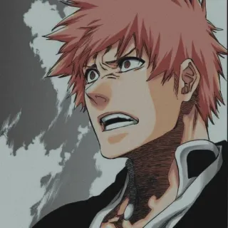 😟 Ichigo Kurosaki Bleach anime, manga, bleach, ichigo, kurosaki, shonen telegram sticker