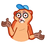 🤷‍♀️ loris, animal, shrug, unsure, question, cute, confused telegram sticker