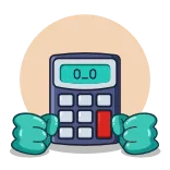 🤬 0_0 เครื่องคิดเลข, คณิตศาสตร์, ตัวเลข, อิโมติคอน, การ์ตูน, การเงิน telegram sticker