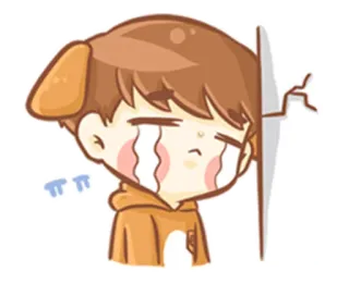 😭 ㅠㅠ crying, sad, cartoon, emoji, tears, upset telegram sticker