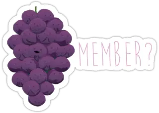 😐 MEMBER? grapes, member telegram sticker