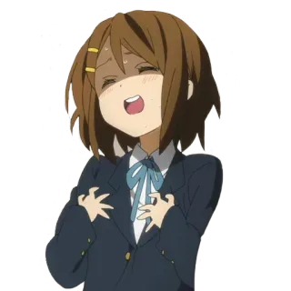 😞 Yui Hirasawa K-On! Anime, Personnage, K-On, Yui Hirasawa whatsapp sticker