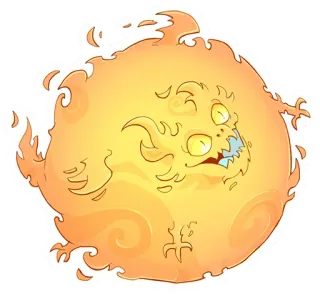 🔥 Feuer, Monster, Kreatur, Flamme, Fantasy, Dämon telegram sticker
