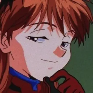 😏 Asuka Langley Soryu Neon Genesis Evangelion Anime, Dessin animé, Fille, Evangelion, Asuka, Personnage telegram sticker