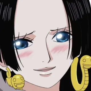 😀 Boa Hancock One Piece animé, dessin animé, Boa Hancock, One Piece, femme, personnage whatsapp sticker