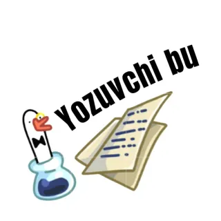 🥴 Yozuvchi bu écriture, écrivain, encre, papier, plume whatsapp sticker