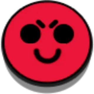 🙂 화난, 이모지, 빨간색, 얼굴, 표정, 만화 telegram sticker