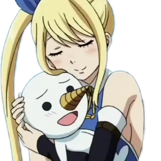 🤗 Lucy Heartfilia Fairy Tail anime, fairy tail, lucy heartfilia, cartoon, character telegram sticker