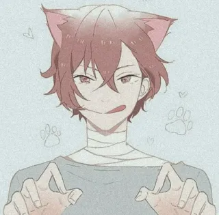 🎐 anime, cat ears, cartoon, kawaii, neko, cute telegram sticker