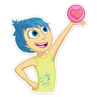 ❤️ Joy Inside Out Joy, Inside Out, emotion, happy, character, disney, pixar telegram sticker