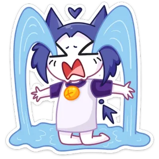 😭 menangis, kartun, sedih, air mata, emosi telegram sticker