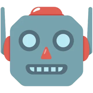 🤖 robot, cartoon, sticker, technology, android, artificial intelligence telegram sticker