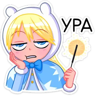 ☹️ УРА Anime, Celebração, Sparkler, Desenho animado, Fofo, Russo telegram sticker