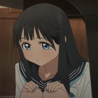 💠 Ragazza anime, Uniforme scolastica, Cartone animato, Carino, Manga telegram sticker