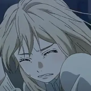 ✨ anime, crying, sad, emotional, girl, portrait telegram sticker