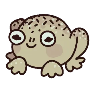 🥖 rã, fofo, animal, desenho animado, kawaii telegram sticker