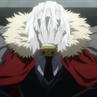 🧵 Tomura Shigaraki My Hero Academia アニメ, 悪役, 手, 個性 telegram sticker