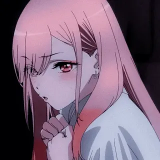 🎃 anime, desenho animado, garota, cabelo rosa, fofa, mangá telegram sticker