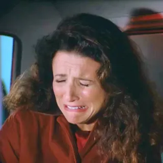 😭 mujer, llorando, triste, emocional, angustiada telegram sticker