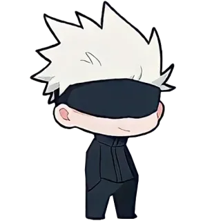 😏 Gojo Satoru Jujutsu Kaisen Anime, Manga, Chibi, Gojo Satoru, Jujutsu Kaisen, Sticker telegram sticker
