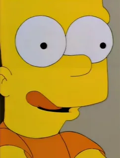 😍 Bart Simpson The Simpsons cartoon, tv show, bart, simpson, yellow, fox telegram sticker