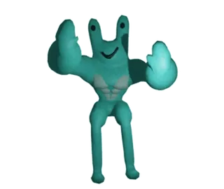 🐸 muscle, bodybuilder, funny, sticker, character telegram sticker