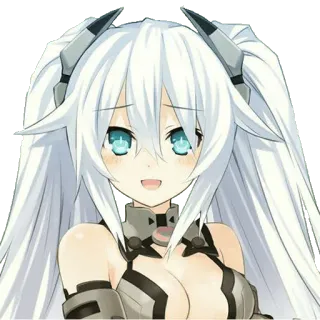 ☺️ Black Heart Hyperdimension Neptunia Anime, Video game, Gadis, Karakter, Black Heart, Hyperdimension Neptunia whatsapp sticker