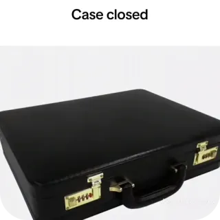 🫥 Case closed case closed, briefcase, business, success, solved, mystery telegram sticker