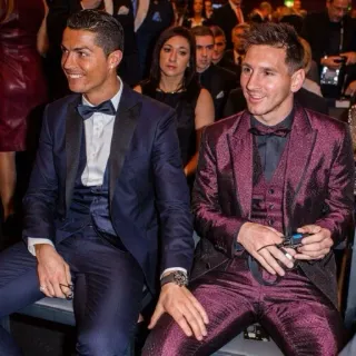 🔵 Cristiano Ronaldo and Lionel Messi FIFA Ballon d'Or whatsapp sticker