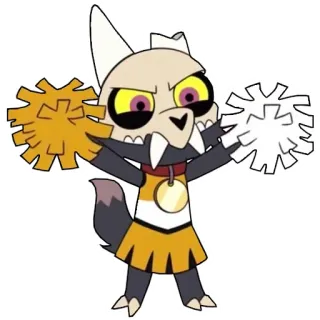 👿 King The Owl House kartun, animasi, acara TV, The Owl House, King, pemandu sorak telegram sticker